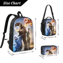 Axyaa Fantastic Four Kids Backpack Set with Lunch Box and Pen Bag