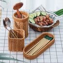 Axyaa Handwoven Rattan Wicker Serving Baskets for Bread Fruit Vegetables - 7 Styles