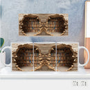 Axyaa Bookshelf Ceramic Mug Cup Collection - 7 Creative Designs