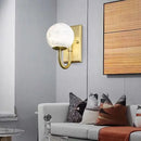 Axyaa All-copper Marble Wall Light for Indoor Decor - Alabaster Lighting