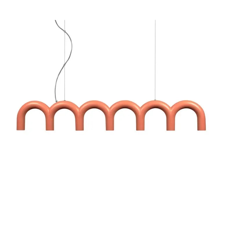 Axyaa U-shaped Chandelier: Nordic Modern Living Room Minimalist Cream Style