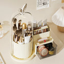 Axyaa Rotating Brush Shelf Organizer with Drawer Storage - Bedroom & Living Room Organized