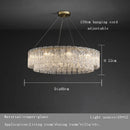 Axyaa Glass Chandelier: Luxury LED Lighting for Living Room