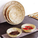 Axyaa Woven Decorative Storage Basket for Food, Bread, Fruit, and Desktop Organization