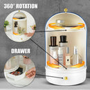 Axyaa 360° Rotating Makeup Organizer Large Capacity Cosmetics Storage Vanity Shelf