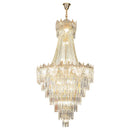 Axyaa Duplex Crystal Chandelier for Livingroom, Hotel, and Villa