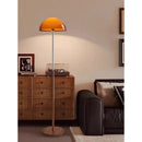Axyaa Modern Dark Brown Lampshade Floor Lamp for Parlor Bedroom