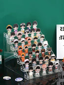 Axyaa Acrylic Stand Display Rack Anime Figure Storage Case Clear Organizer Shelf