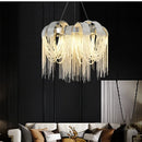 Axyaa Tassel Led Pendant Light Chrome Gold Lustre Indoor Lamp