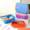 Axyaa Portable Bento Box with Cutlery - Microwaveable Lunch Container