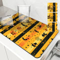 Axyaa Halloween Draining Mat: Absorbent, Antiskid, Quick Dry Kitchen & Bathroom Drain Pad