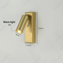 Axyaa Rotatable 3W Warm LED Wall Lamp for Bedroom, Living Room, and Corridor
