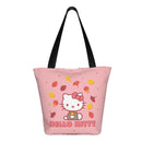 Axyaa Hello Kitty Tote Bag: Cute Kawaii Cartoon Top Handle Zipper Bag for Women