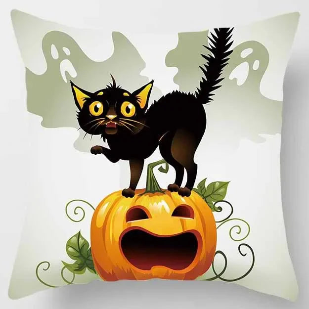 Cartoon Cat Pillowcase for Home Décor by Axyaa
