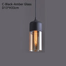 Axyaa Retro Glass LED Pendant Chandelier for Bedroom Dining Room Bar Restaurant