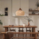 Axyaa Wabi-Sabi Rattan Pendant Light - Hand-Woven E27 Boho Lamp