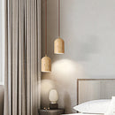 Axyaa Nordic Wabi Sabi Stone Bedside LED Pendent Lamp in Cream Yellow