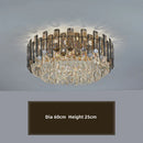 Axyaa Gold Crystal Stainless Steel Ceiling Light for Home Décor