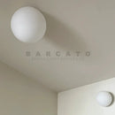 Axyaa Modern Round Glass Wall Light Nordic Design with LED G9 Sconces