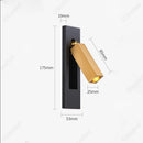 Axyaa LED Rotatable Wall Lamp USB Charging for Bedroom Reading Living Room