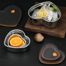 Axyaa Love-Shaped Stainless Steel Kitchen Storage Organizer Dish Drainer Tray