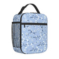 Axyaa Sakura Cherry Blossoms Insulated Lunch Bag for Work & Picnic