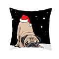 Axyaa Christmas Hat Pet Printed Cushion Cover 45x45cm