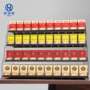 Axyaa Woodgrain Aluminium Cigarette Display Shelf - Tobacco Store Shelving