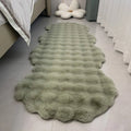 Axyaa Bubble Velvet Rabbit Fur Sofa Cushion Plush Chair Pad Bedroom Rug