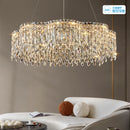 Axyaa Light Luxury Crystal Chandelier for Living Room, Dining Room, Study, and Bedroom