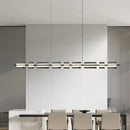 Axya Minimalist Glass Copper Chandelier Living Room Lamp