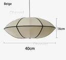 Axyaa Nordic Style Zen Chandelier Silk Lantern LED Pendant Light