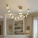 Axyaa Nordic Home Stair Chandelier Pendant Lights Ceiling Light Indoor Lighting