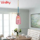 Axyaa Nordic Glass Pendant Chandelier Ceiling Lamp for Home Decor Luxurious Lighting