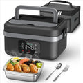 Axyaa Cordless Electric Lunch Box - Rechargeable Self-Heating Food Warmer