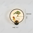 Axyaa LED Chinese Branch Flower Bird Wall Lamp for Home Decoration