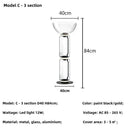 Axyaa Clear Glass Minimalist Floor Lamp for Modern Living Room Bedroom Decorating
