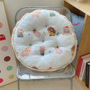 Axyaa Cartoon Round Milk Fleece Seat Cushion - Cute and Comfortable Office Chair Bay Window Futon