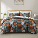 Leaf Plant Duvet Set, Boho Quilt Cover, Home Bedding by Axyaa