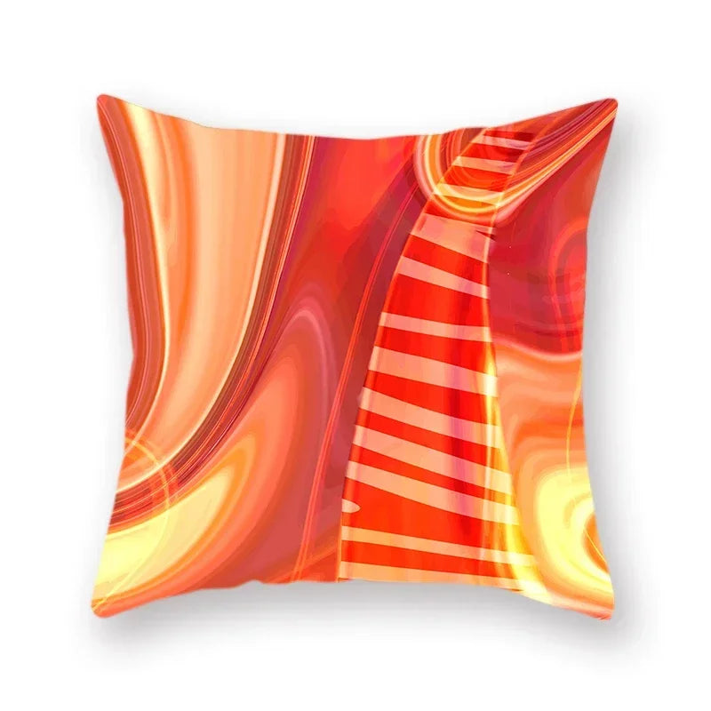 Abstract Geometric Print Polyester Pillowcase by Axyaa - Home Decor Sofa Chair Car Pillow Cover