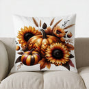 Axyaa Autumn Harvest Fruit & Wheat Pillow Cover for Sofa Bedroom Car