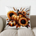 Autumn Harvest Fruits & Wheat Pillow Cover for Sofa, Bedroom, Car - Axyaa