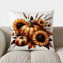 Autumn Harvest Fruits & Wheat Pillow Cover for Sofa, Bedroom, Car - Axyaa