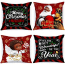 Axyaa Christmas Pillowcase with Zipper Closure for Living Room Sofa Cushion Suite