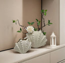 Axyaa Shell Vase Flowerpot: Simulated Shell Terrarium for Stylish Home Decor
