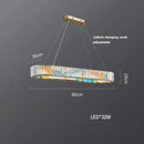 Axyaa Crystal LED Pendant Light Chandelier Living Room Lighting Fixtures