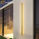 Axyaa Golden Modern Outdoor LED Wall Light - IP65 Waterproof Garden Lighting