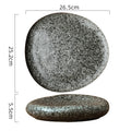 Axyaa Ceramic Shape Plate for Pastries, Sushi, and Desserts