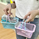 Axyaa Mini Storage Baskets Set in Macaron Colors for Desktop & Bathroom Organization
