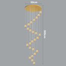 Axyaa Crystal LED Pendant Chandelier for Home Dining Living Room Decor